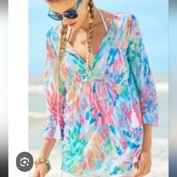 Lilly Pulitzer Sparkling Sands Tilda Tunic - Picture 2 of 9